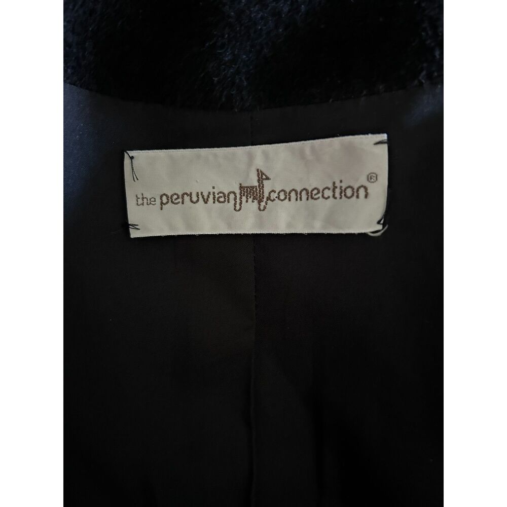 Peruvian Connection Black Lined Bomber Jacket Sha… - image 4